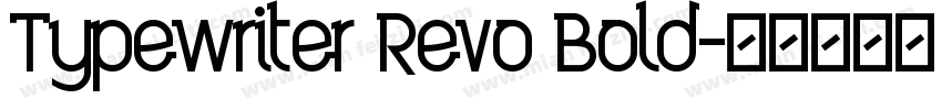 Typewriter Revo Bold字体转换